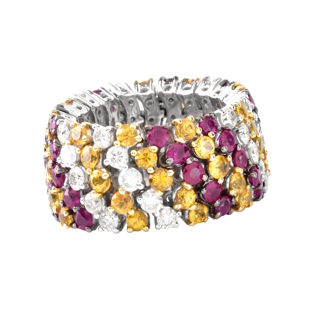 Diamond, Ruby and 18K Gold Ring