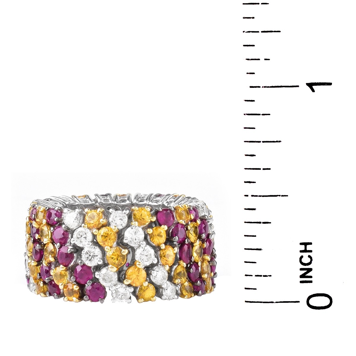 Diamond, Ruby and 18K Gold Ring
