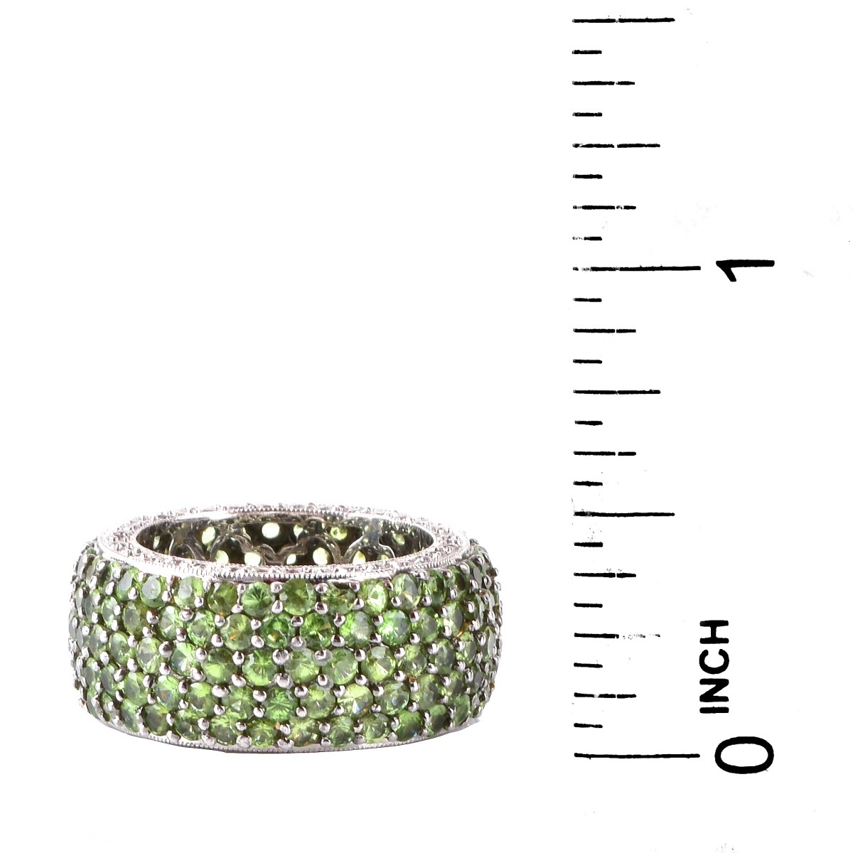 Diamond, Garnet and 18K Gold Ring