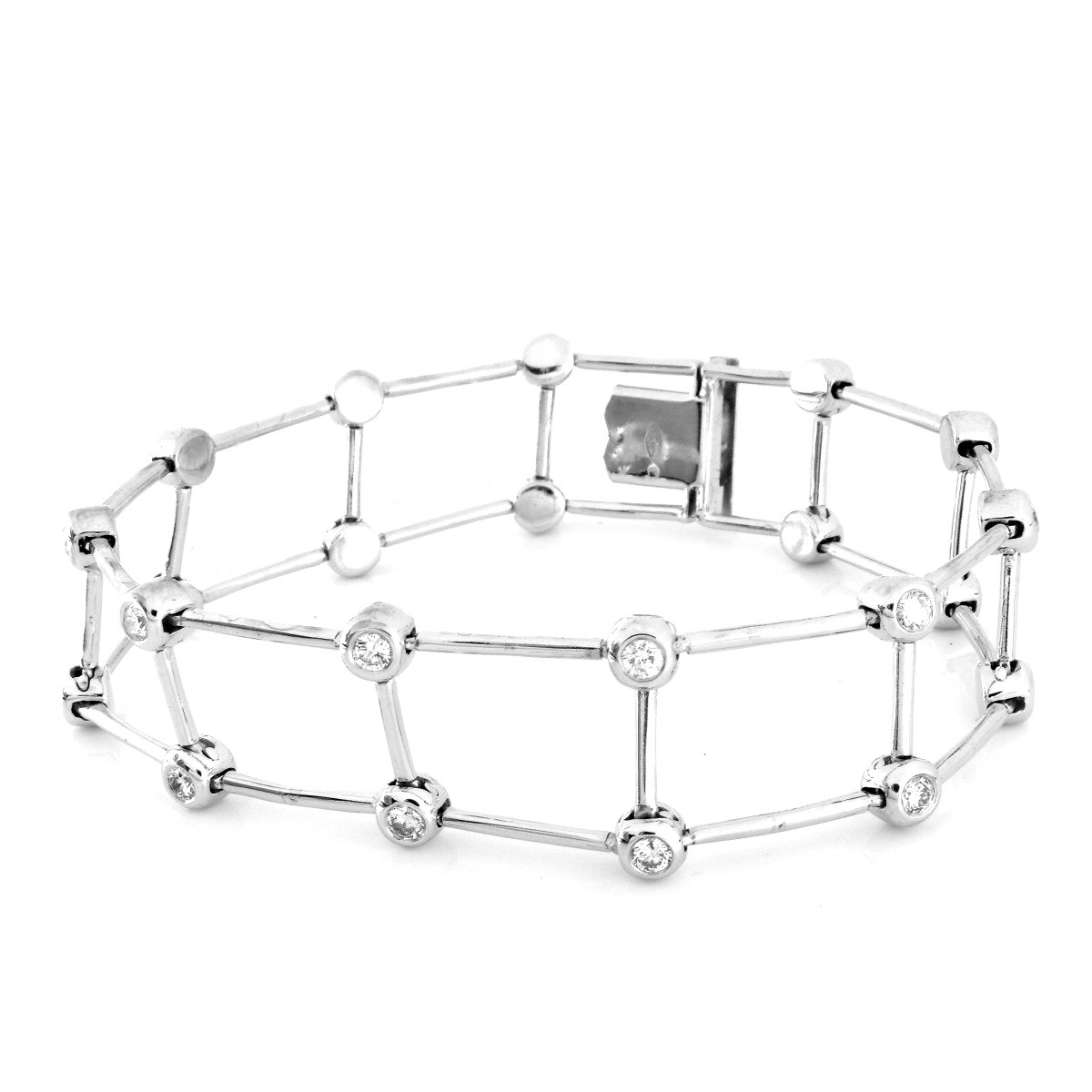 Diamond and 18K Gold Bracelet