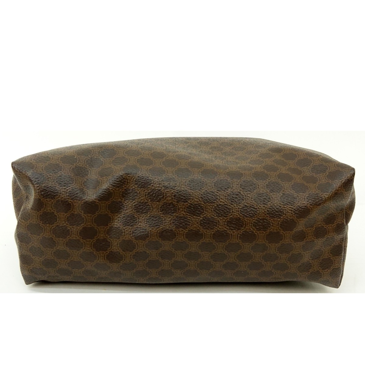 Celine Brown Macadame Canvas Vintage Pouch
