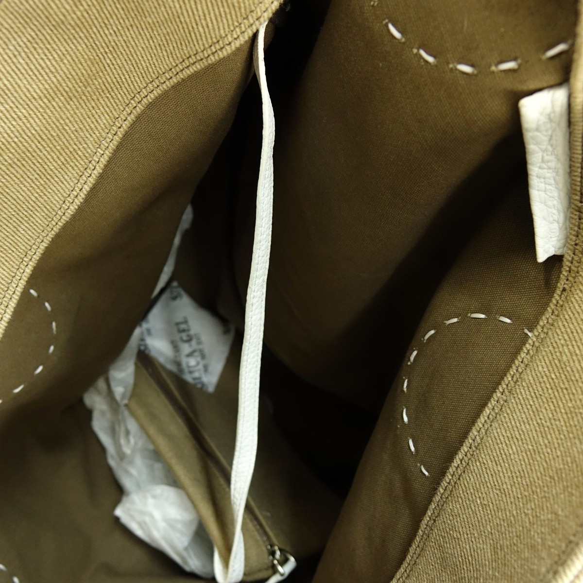 Fendi Light Brown/White Selleria Canvas Tote