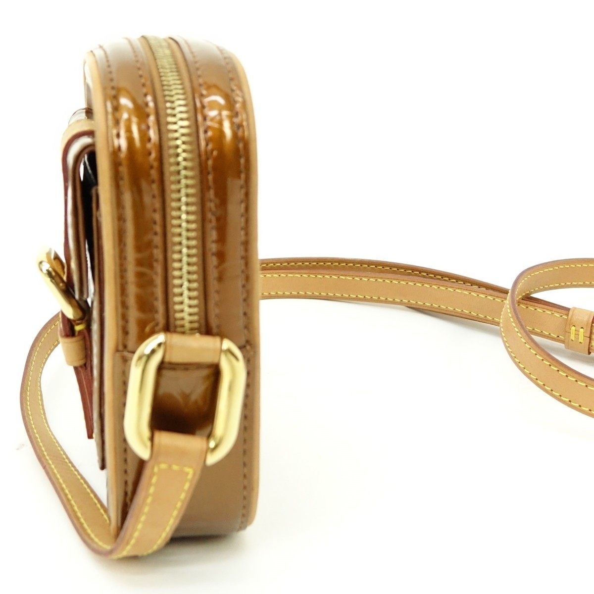 Louis Vuitton Bronze Monogram Vernis Christie Bag