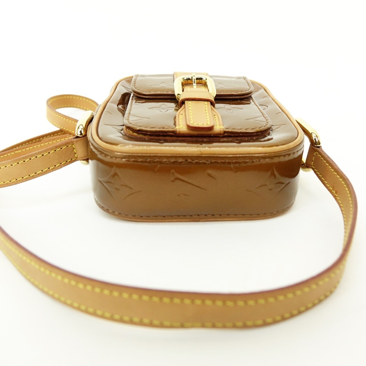 Louis Vuitton Bronze Monogram Vernis Christie Bag