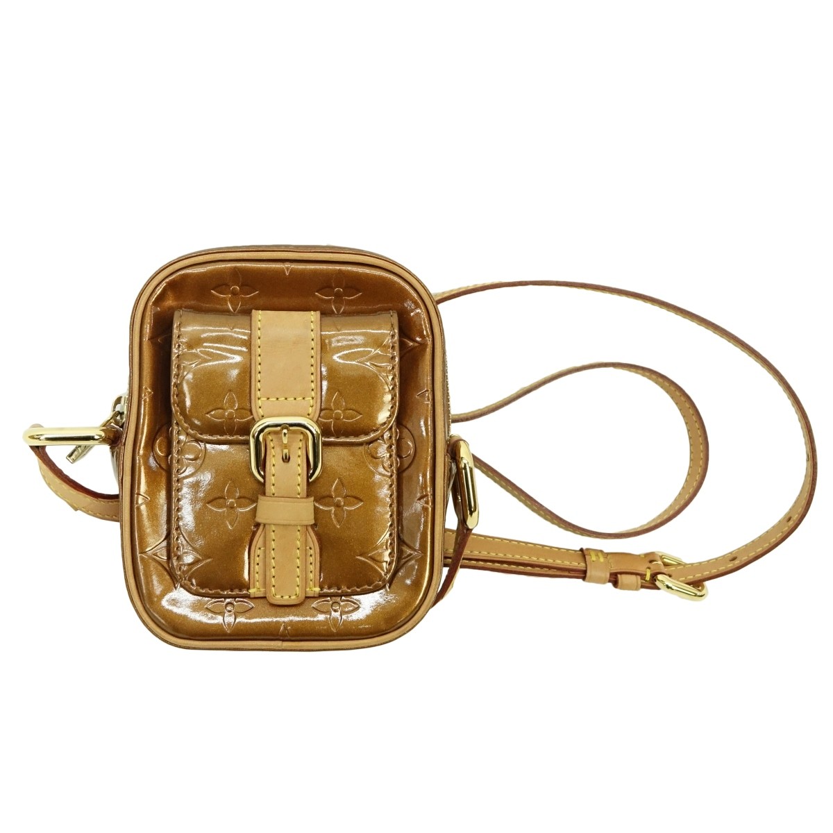 Louis Vuitton Bronze Monogram Vernis Christie Bag