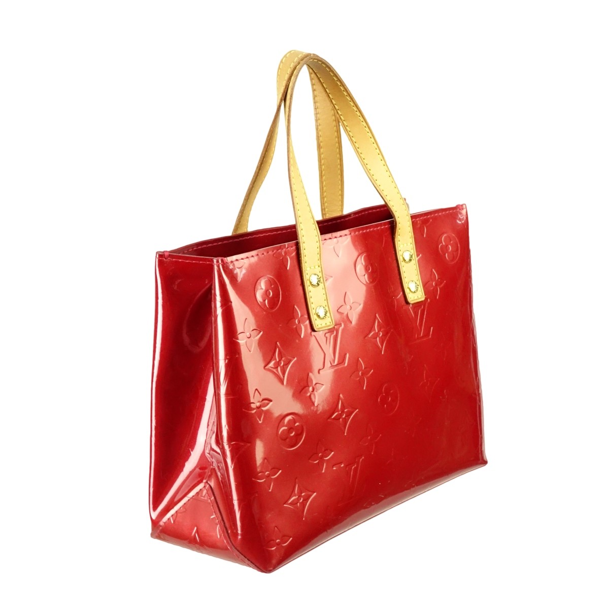 Louis Vuitton Dark Red Monogram Vernis Reade PM