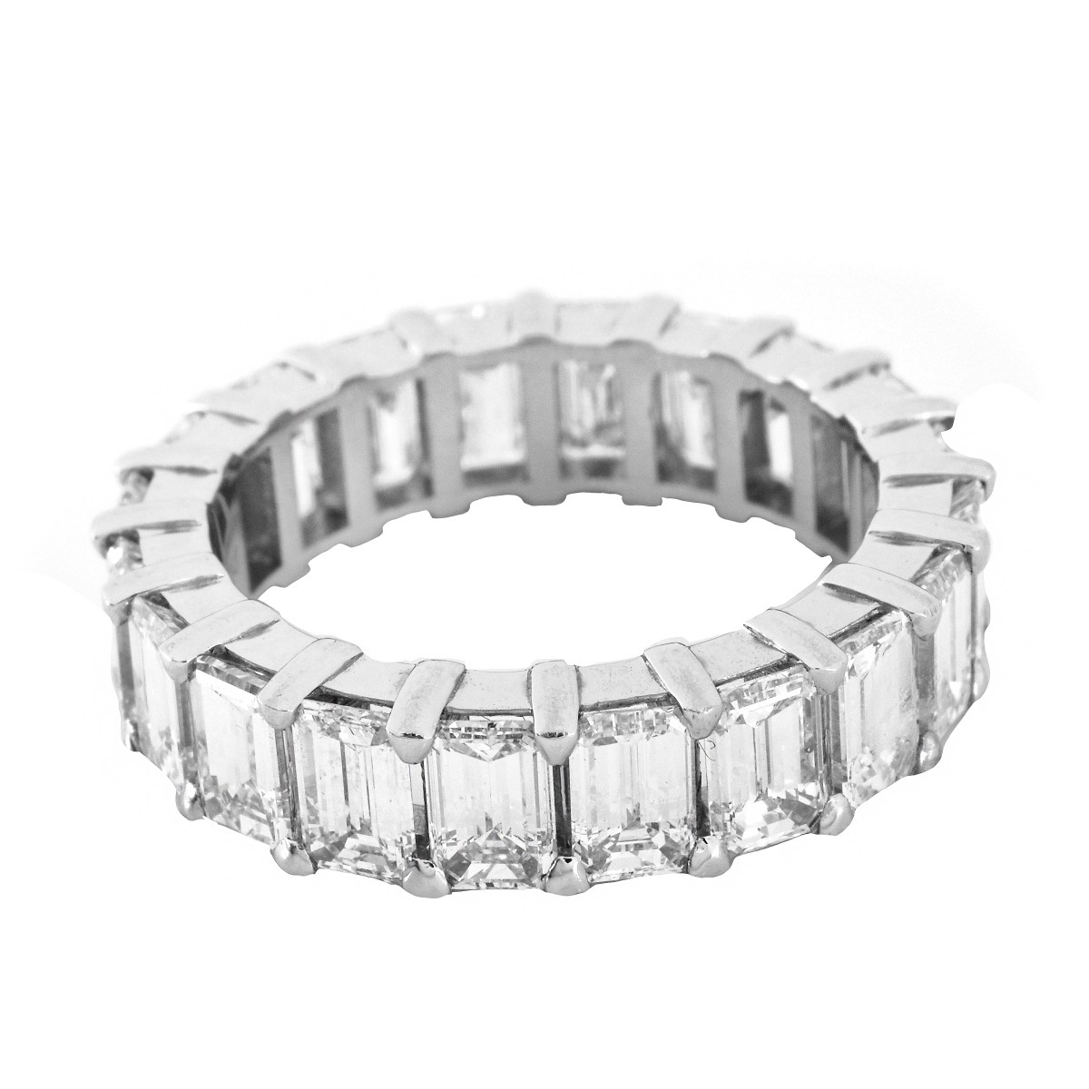 Diamond and Platinum Eternity Band