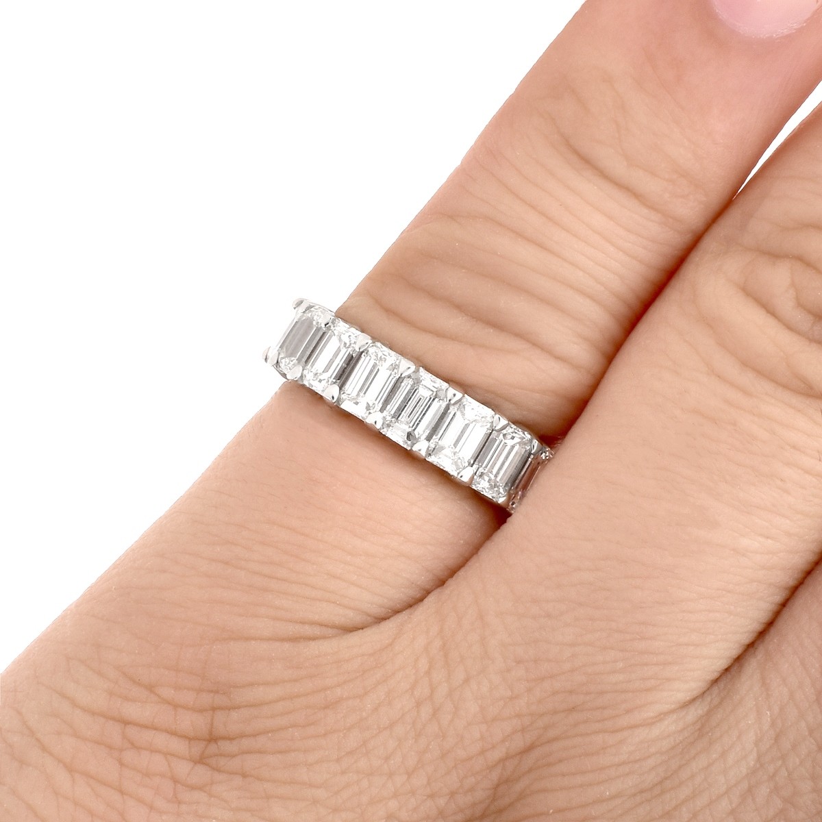 Diamond and Platinum Eternity Band