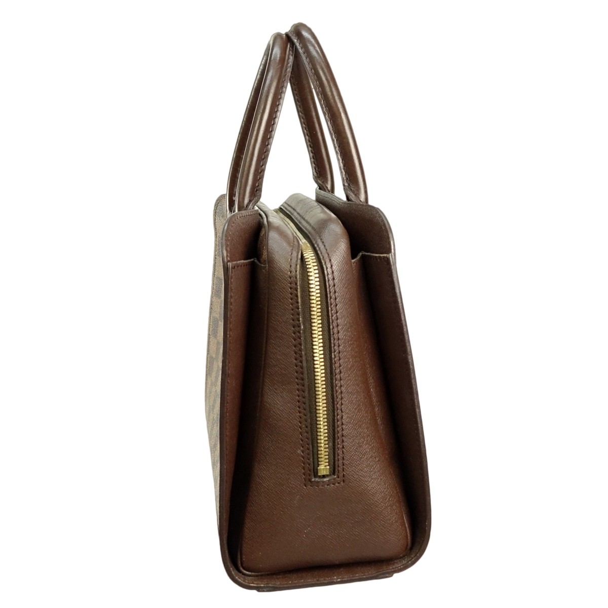 Louis Vuitton Brown Canvas Damier Ebene Triana Bag