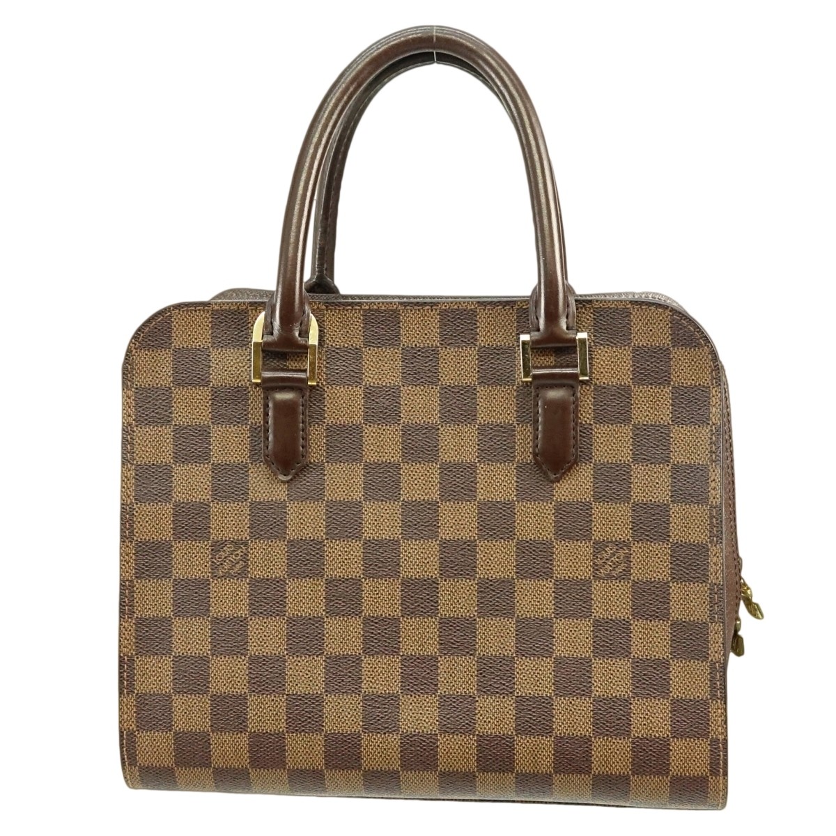 Louis Vuitton Brown Canvas Damier Ebene Triana Bag