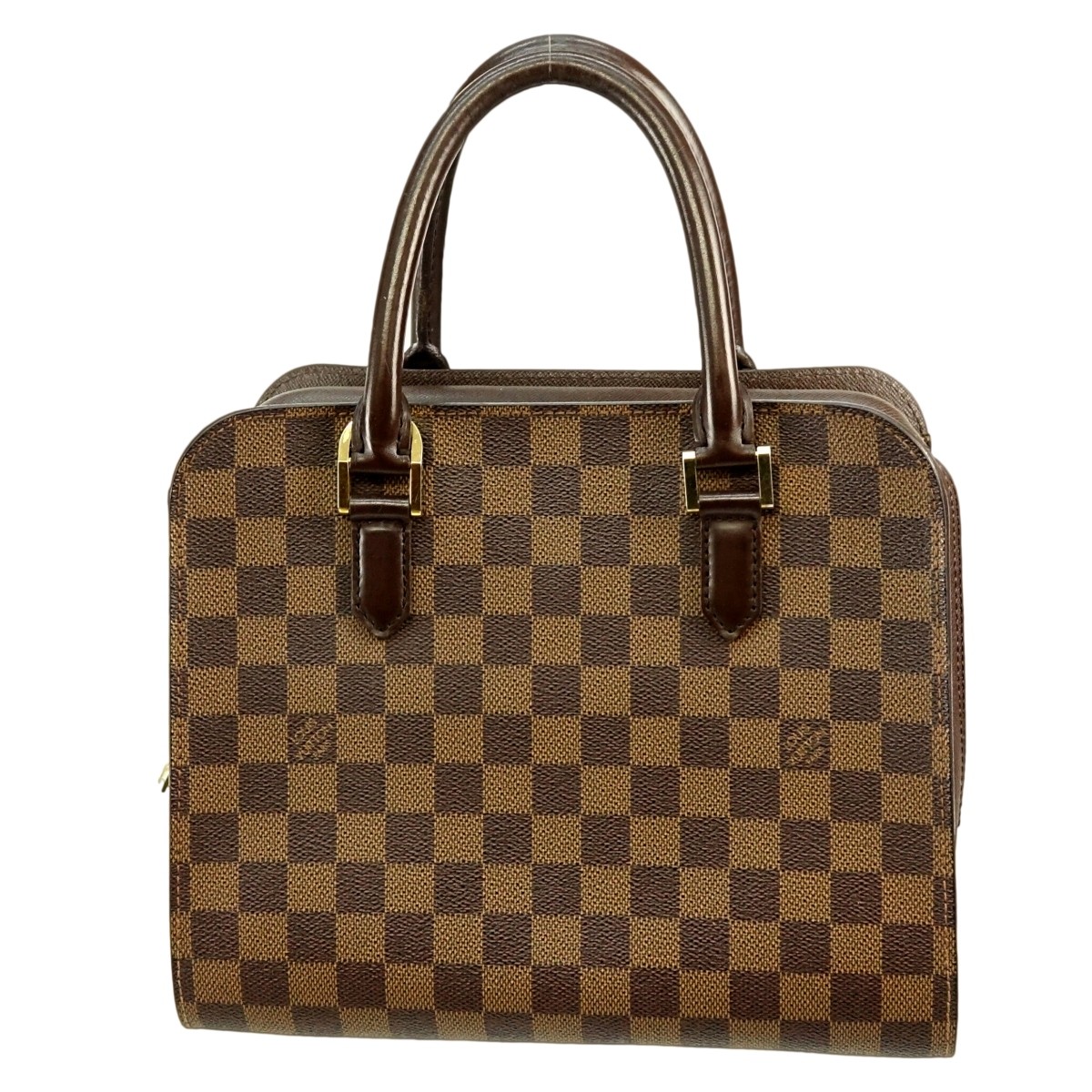 Louis Vuitton Brown Canvas Damier Ebene Triana Bag