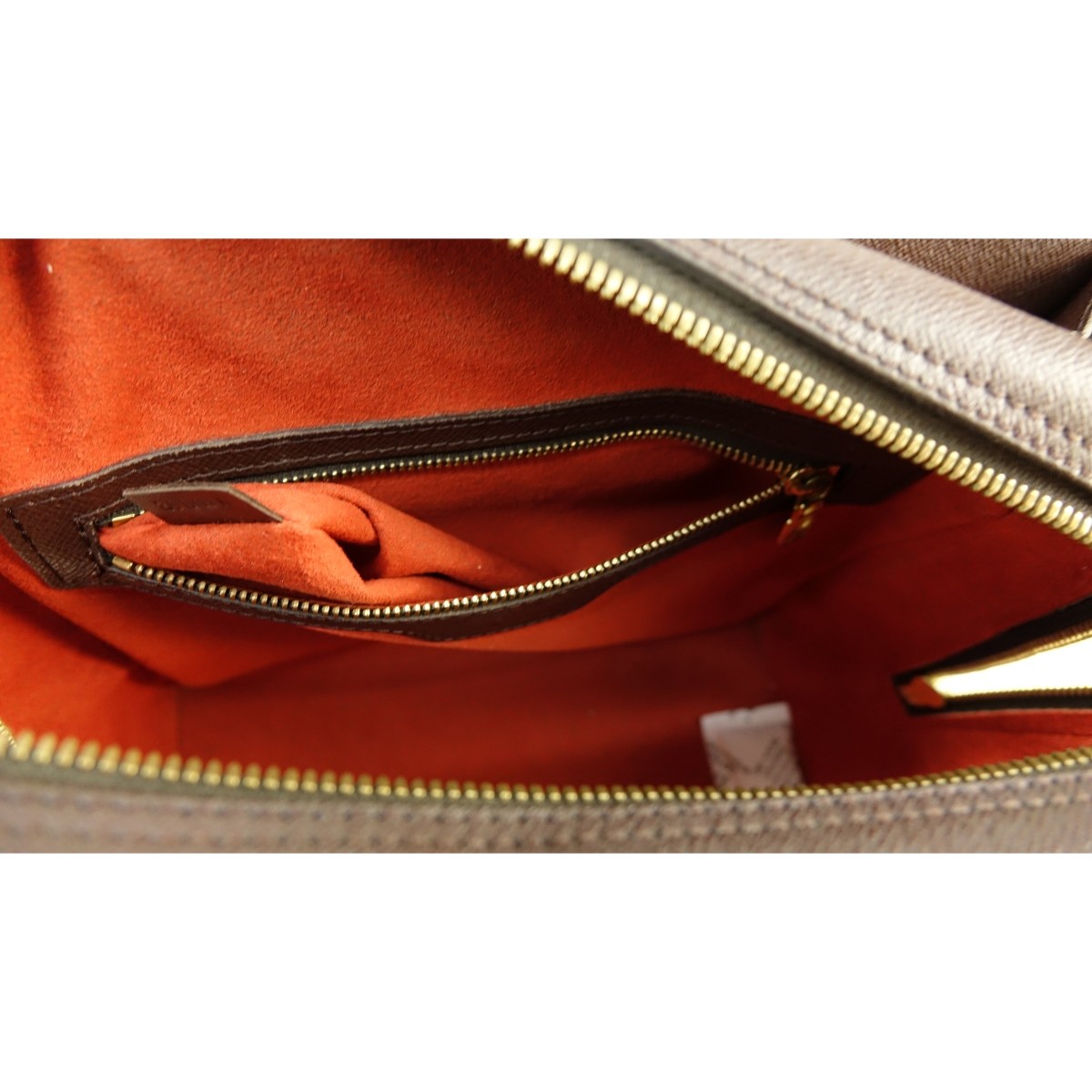 Louis Vuitton Brown Canvas Damier Ebene Triana Bag
