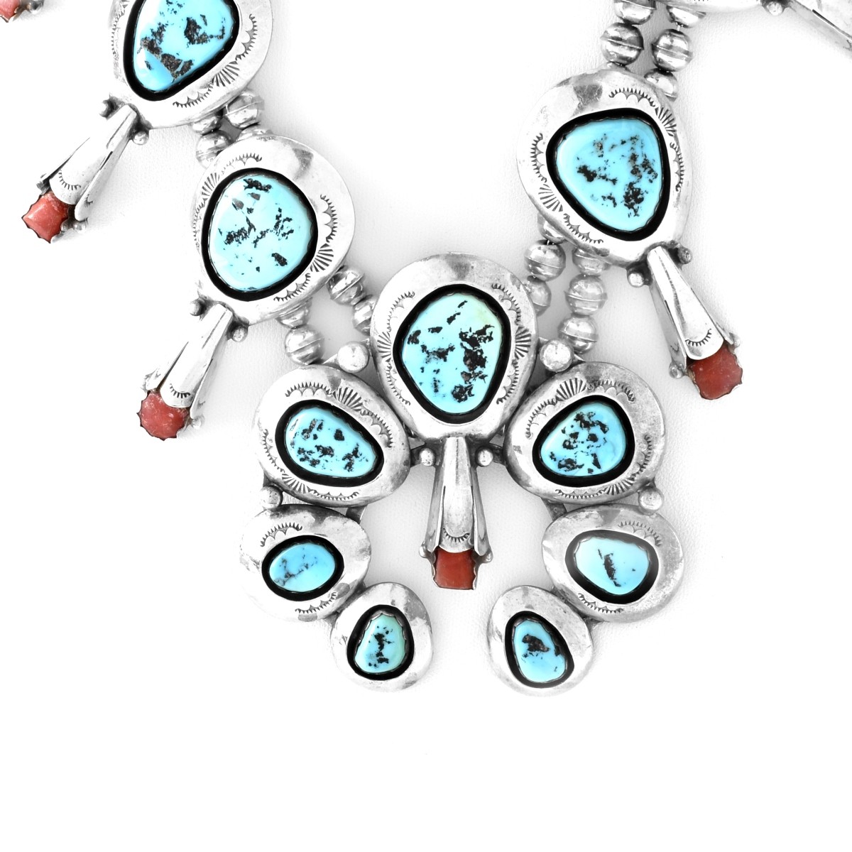 Vintage Turquoise and Sterling Necklace