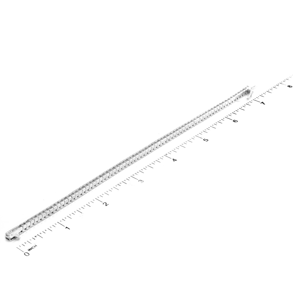 Diamond and 14K Gold Line Bracelet