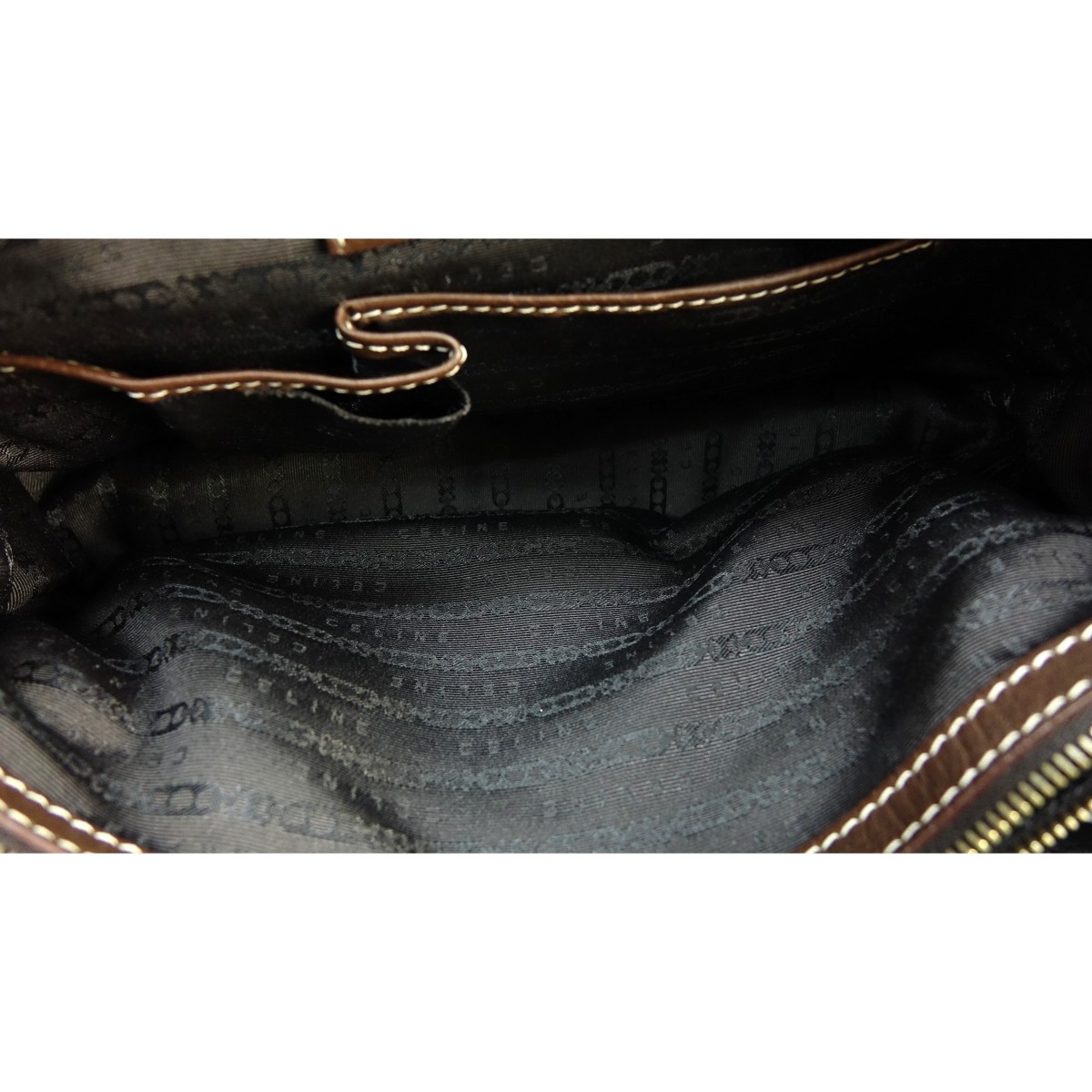 Celine Brown Leather Boogie Bag Front Pocket Bag