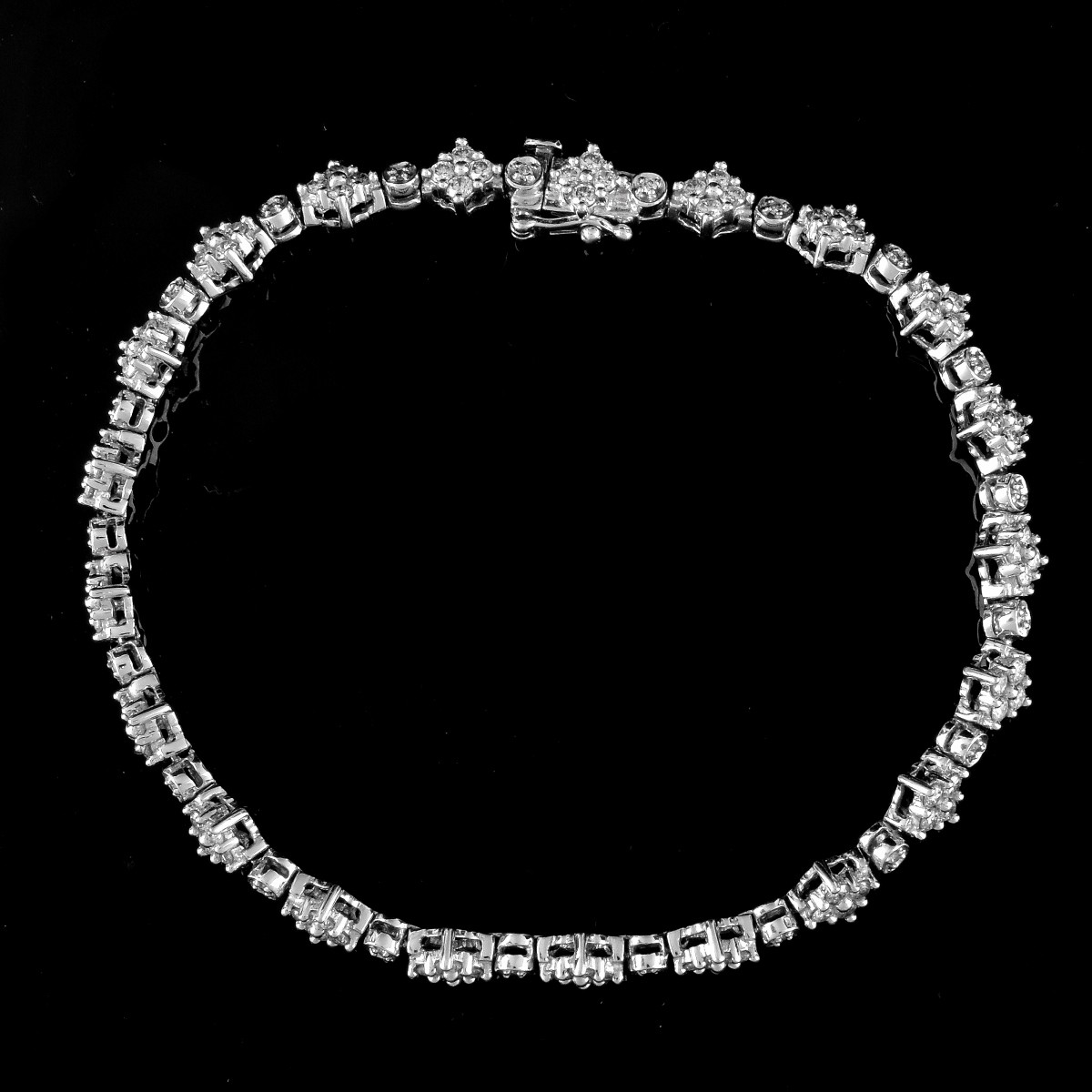 Diamond and 14K Gold Bracelet