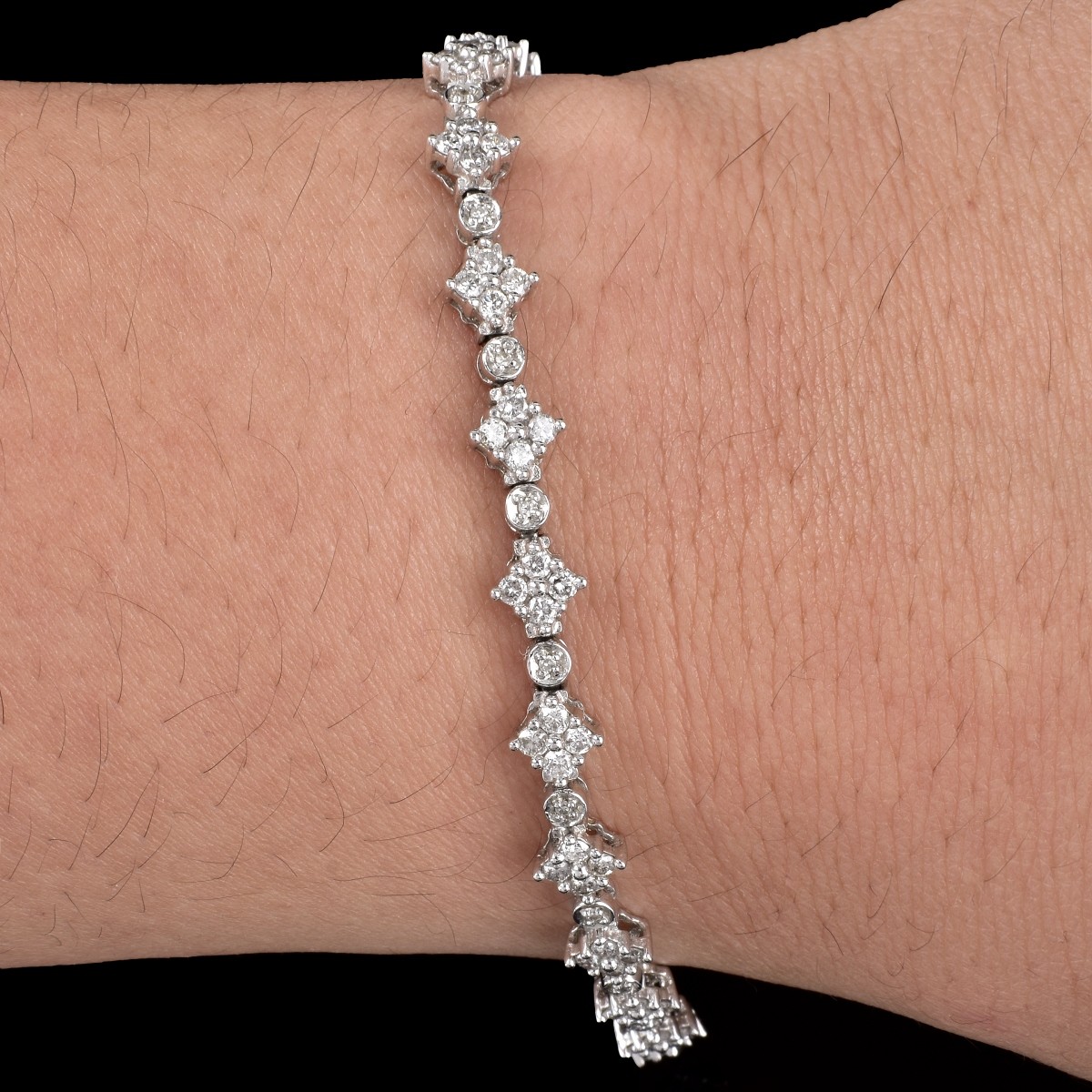 Diamond and 14K Gold Bracelet