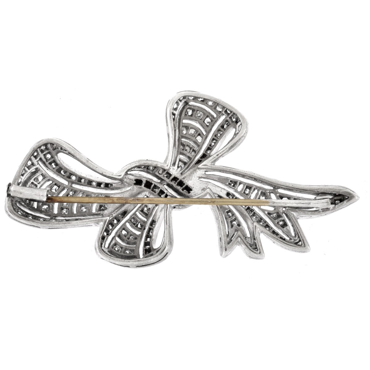 3.5ct Diamond and Platinum Brooch