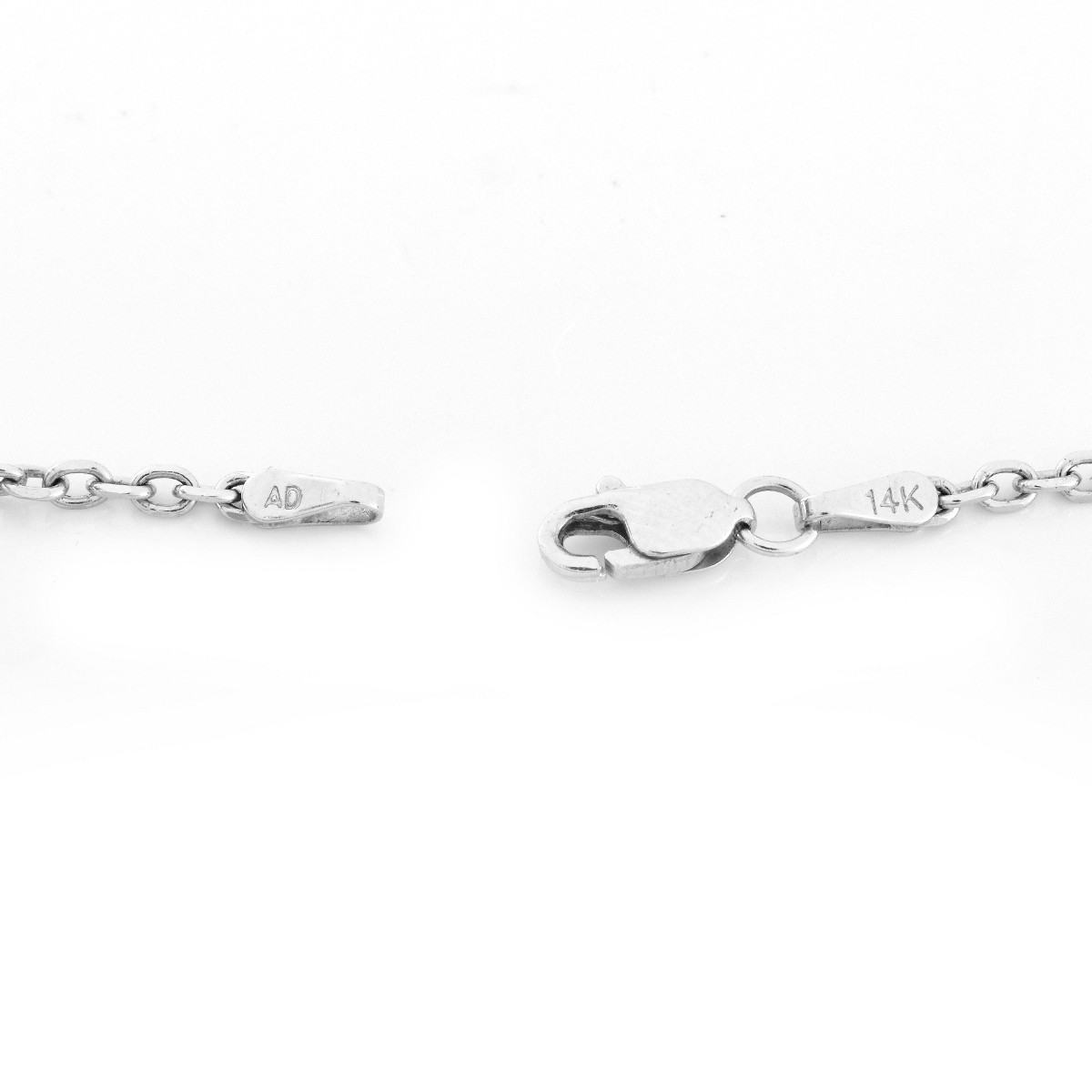 Diamond and 14K Gold Pendant Necklace