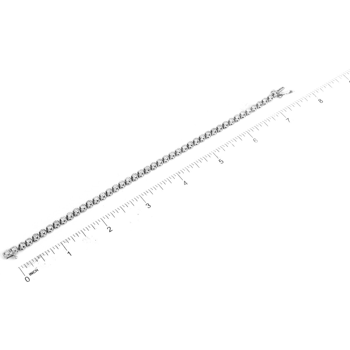 Diamond and 14K Gold Tennis Bracelet