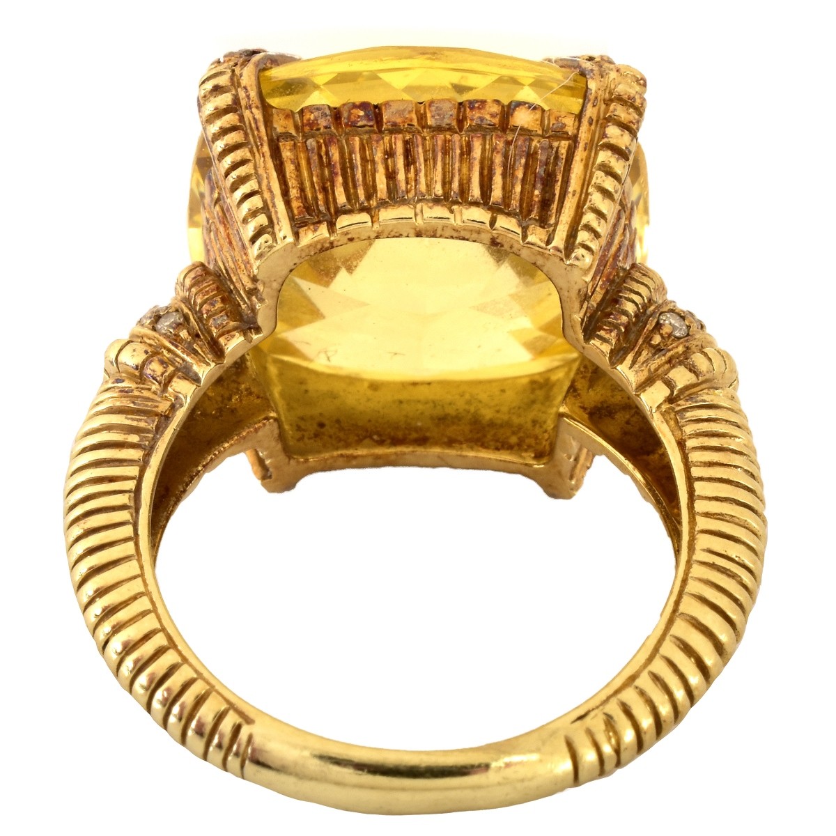 Citrine and 14K Gold Ring