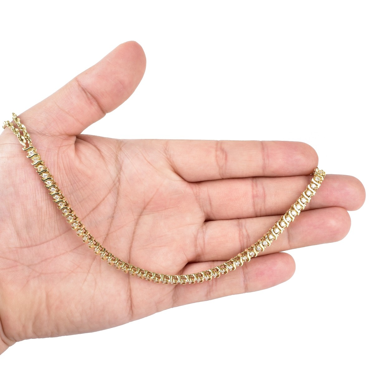 Diamond and 10K Gold Necklace