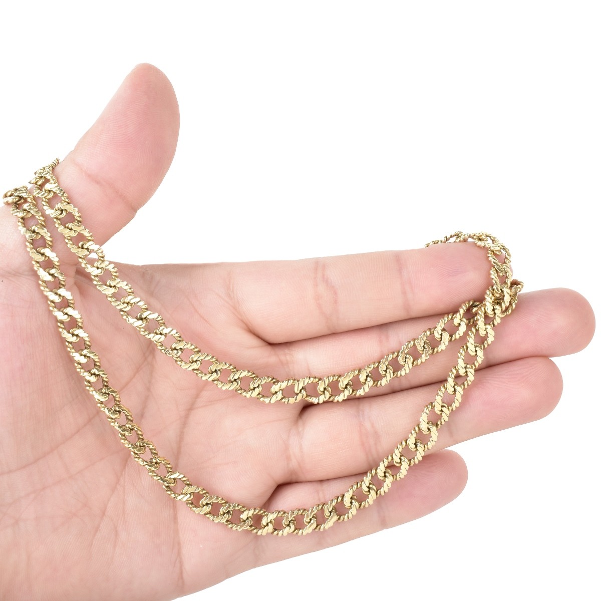 25" Long 14K Gold Necklace