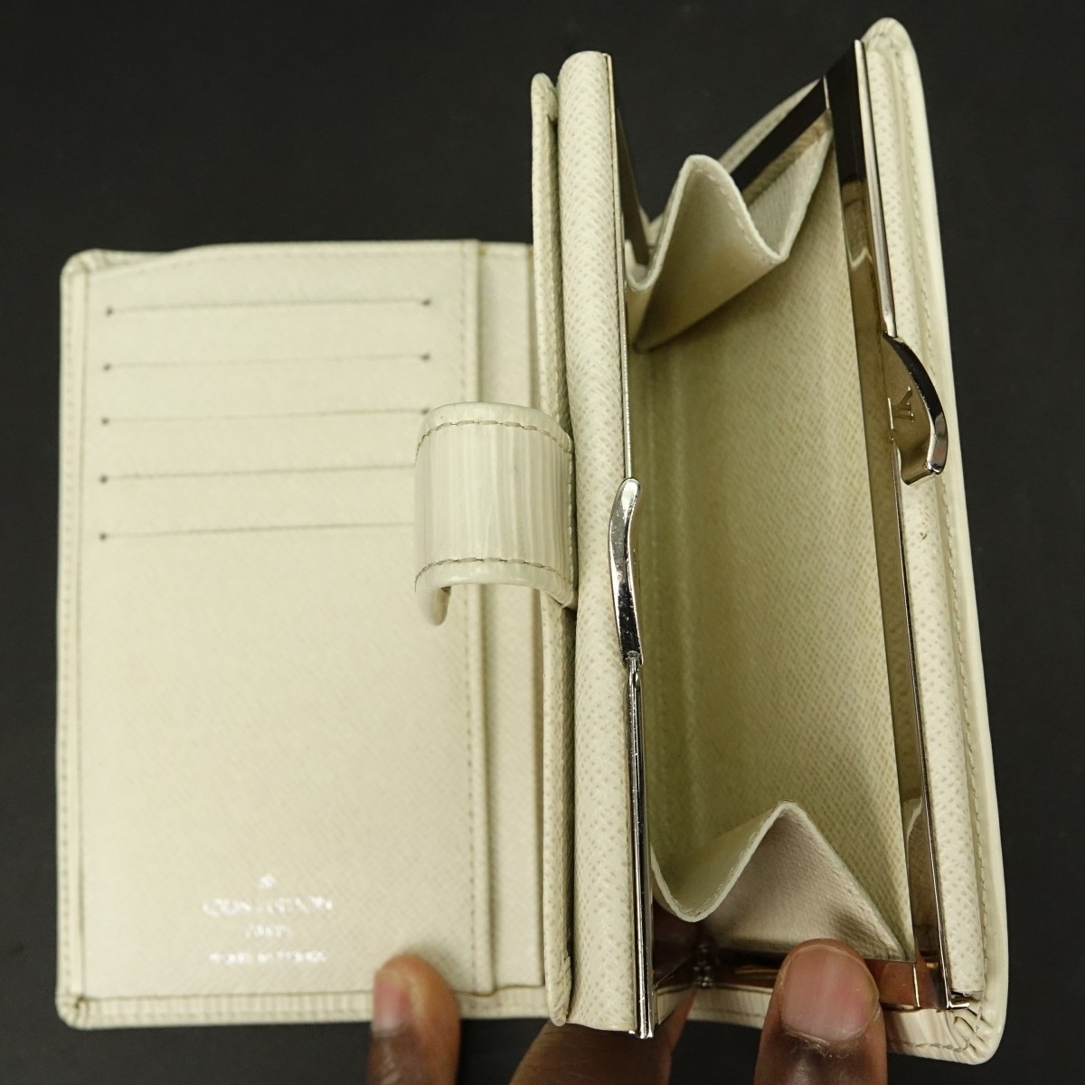 Louis Vuitton Ivory Epi Leather French Purse