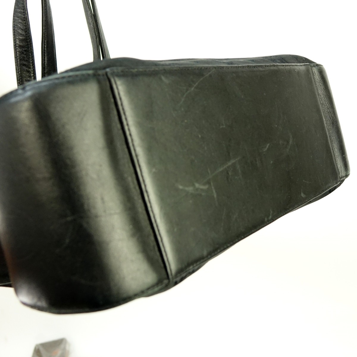 MCM Black Visetos Canvas Shoulder Tote