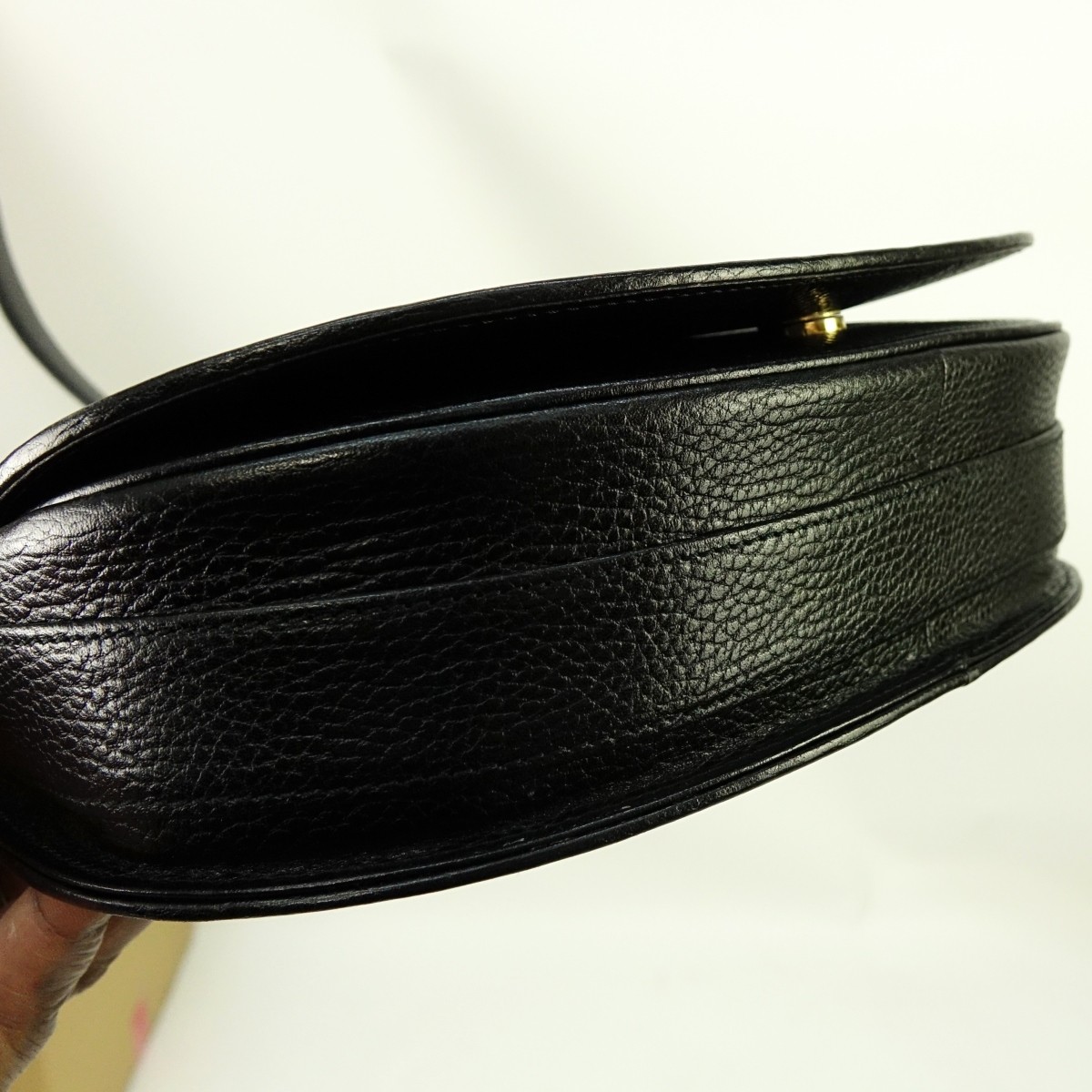 Cartier Black Leather Crossbody Shoulder Bag