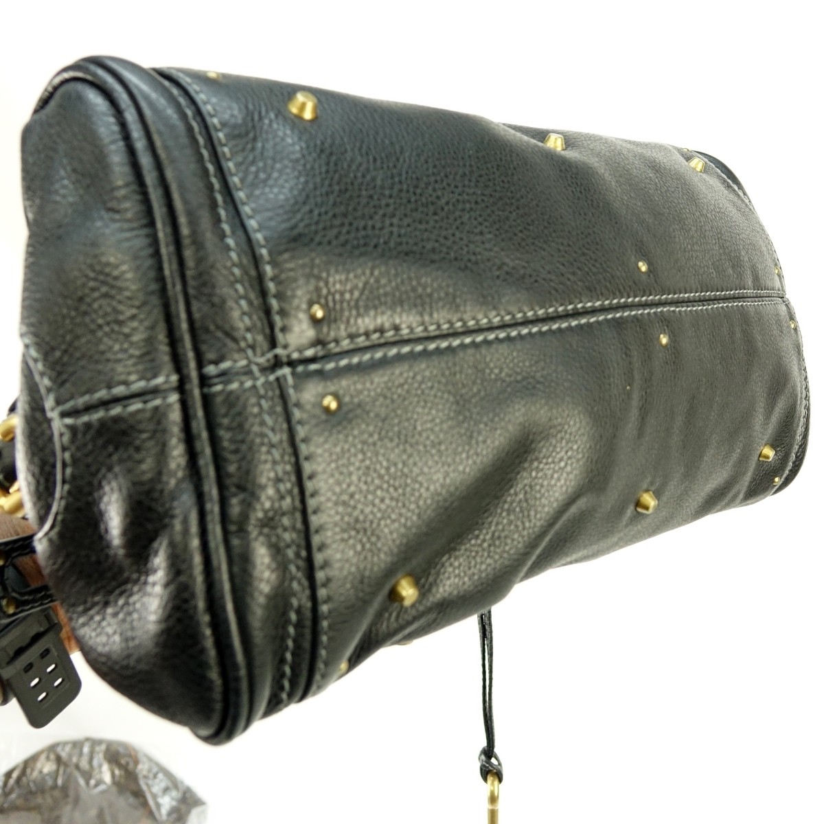 Chloe Black Leather Paddington MM Bag