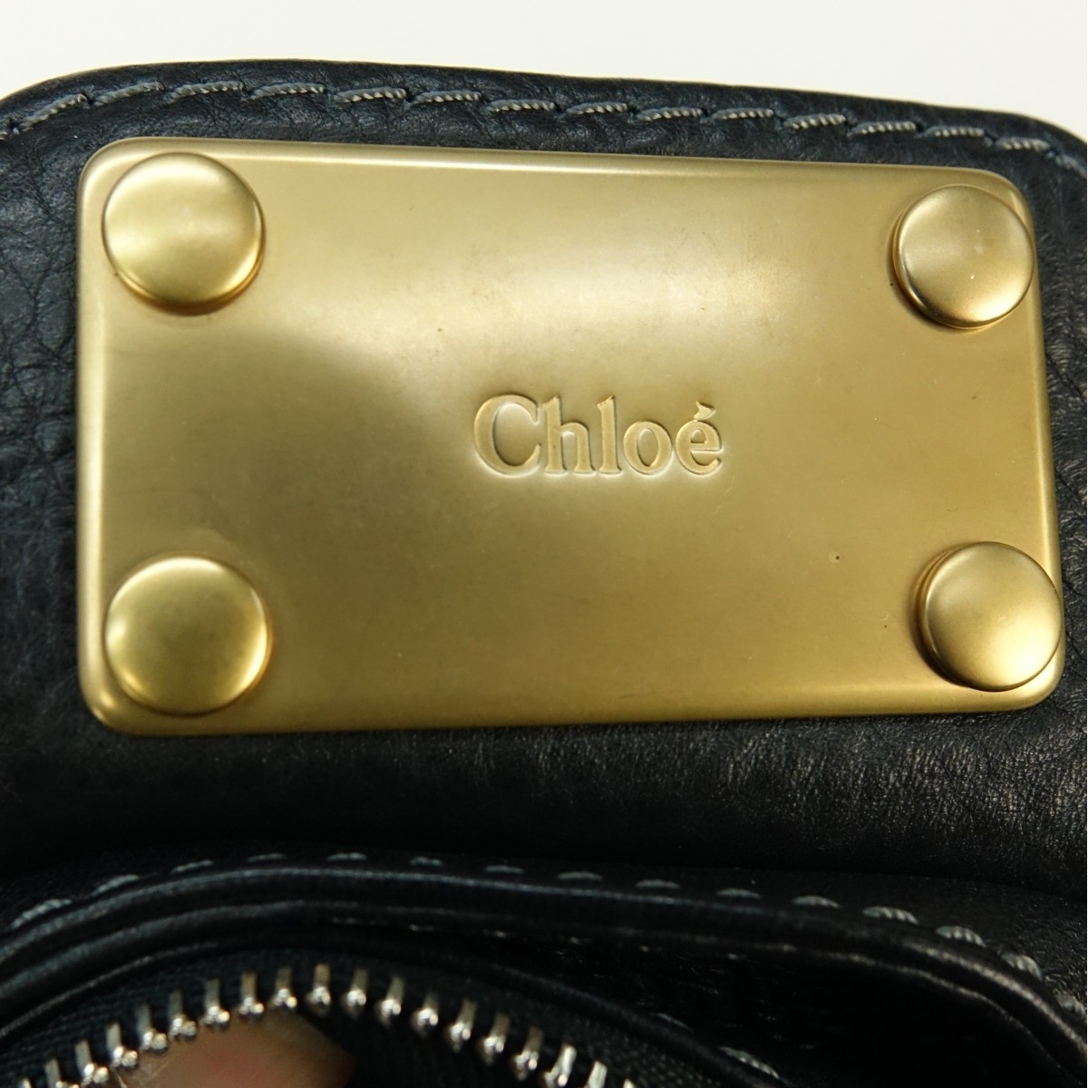 Chloe Black Leather Paddington MM Bag