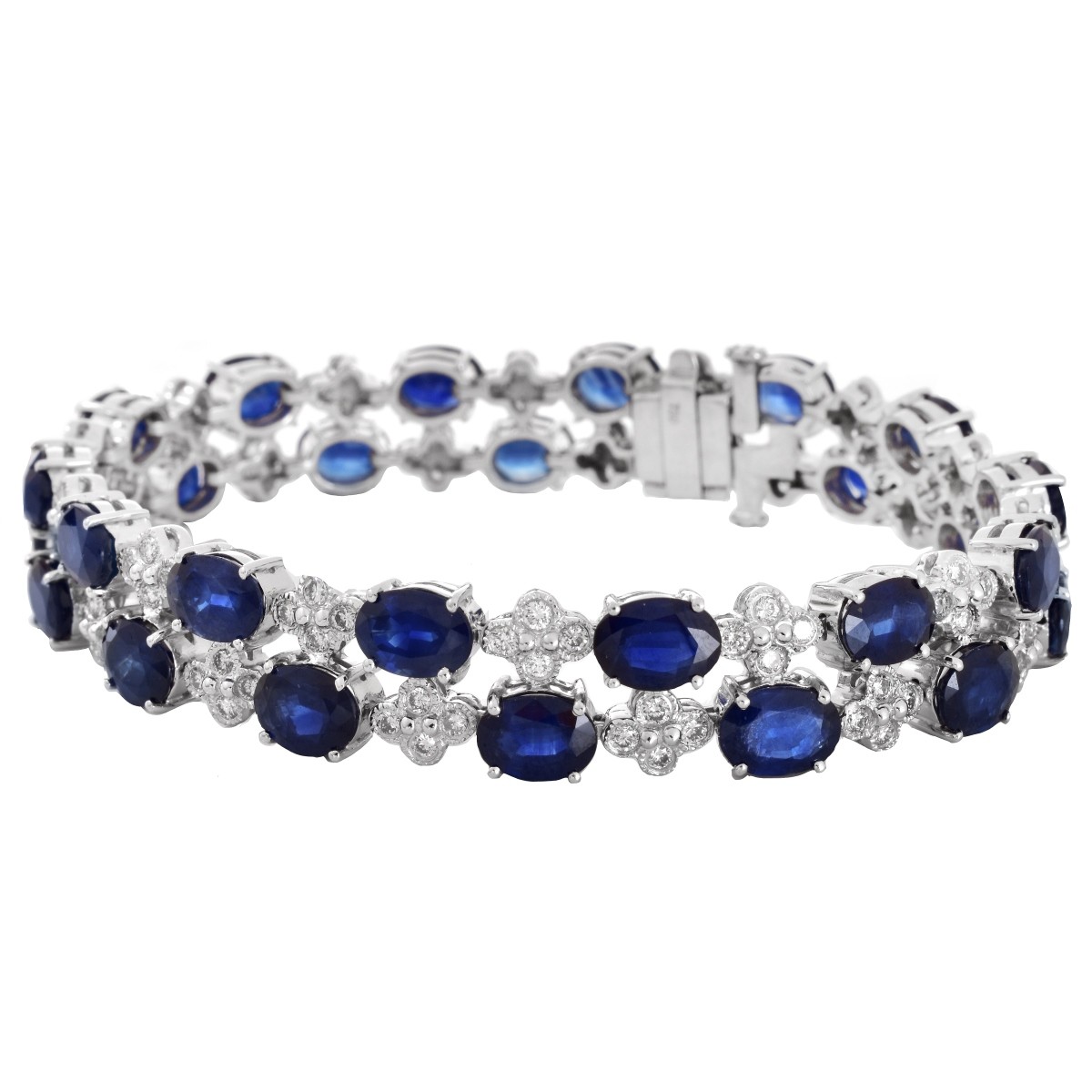 Sapphire, Diamond and 18K Gold Bracelet