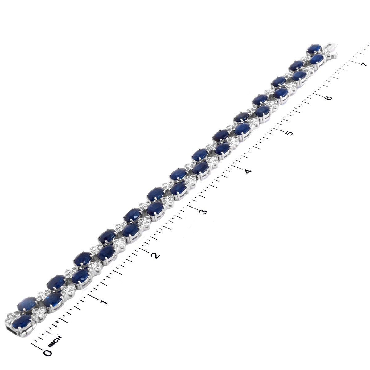 Sapphire, Diamond and 18K Gold Bracelet