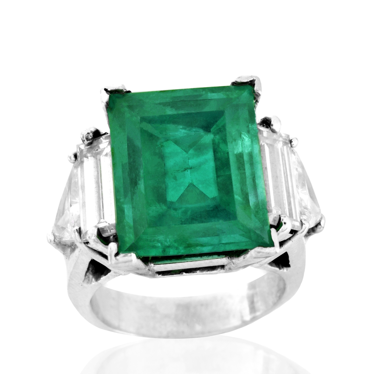 AGL 10.0ct Colombian Emerald Ring