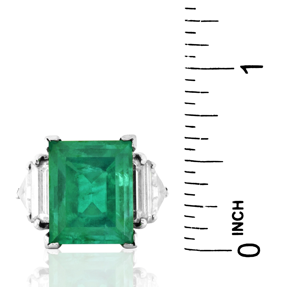 AGL 10.0ct Colombian Emerald Ring