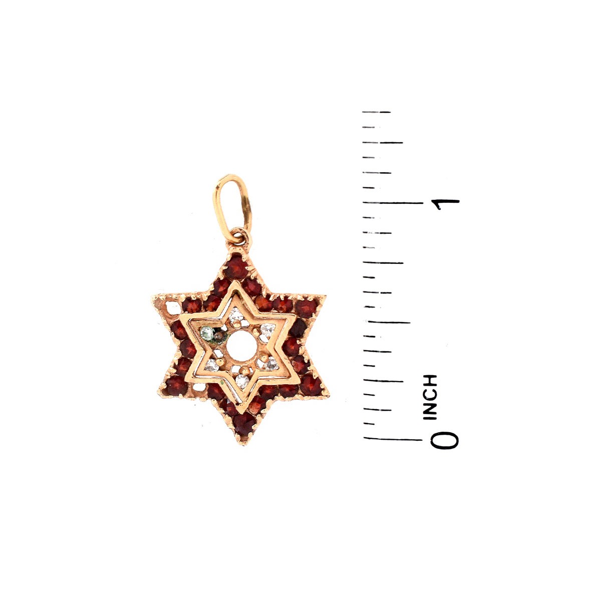 Three (3) Piece Vintage Judaica Gold Jewelry Lot