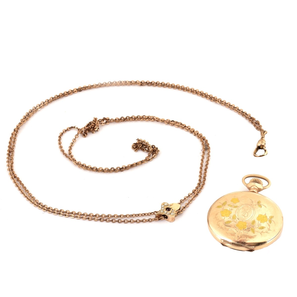 Antique Elgin Gold Filled Pocket Watch