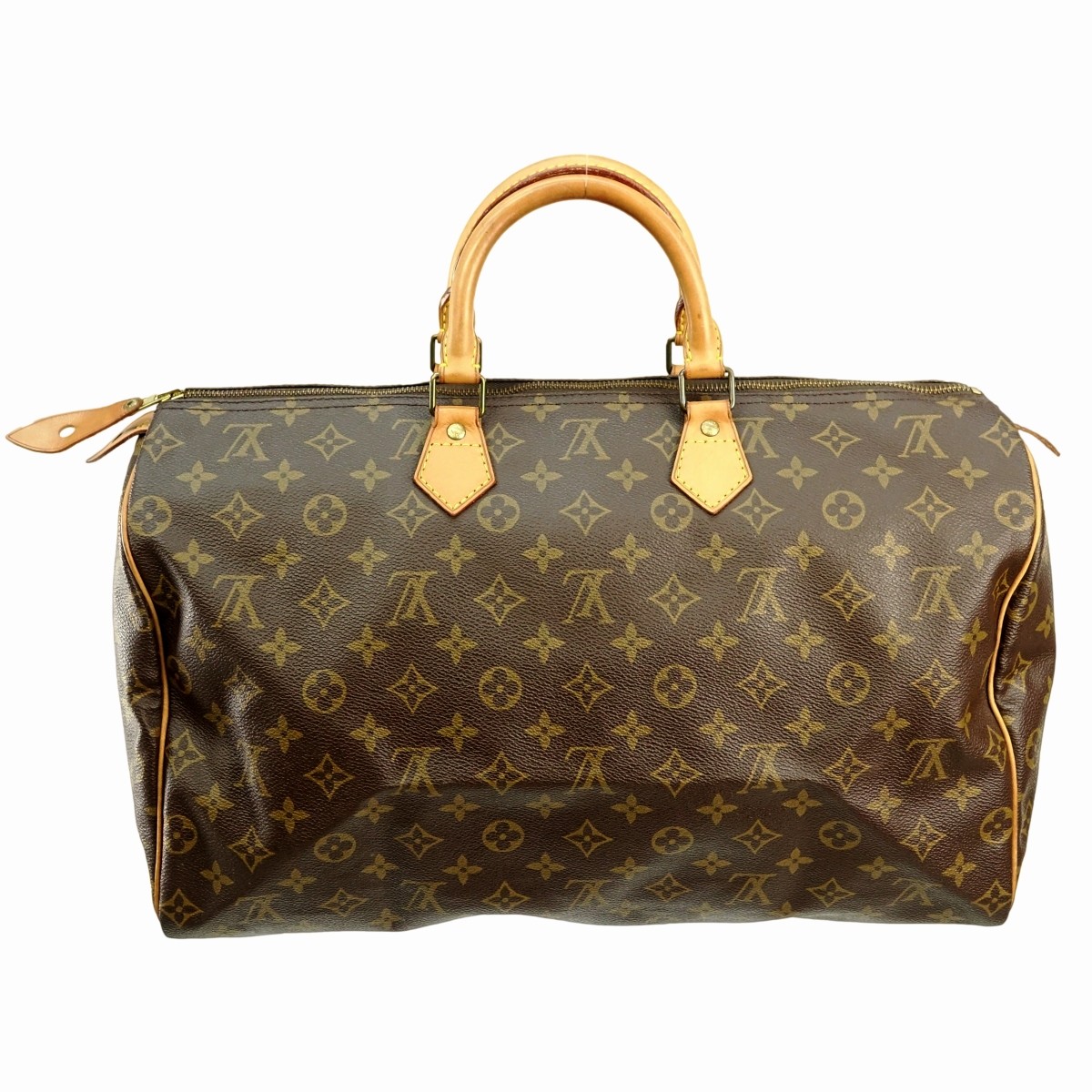 Louis Vuitton Brown Canvas Monogram Speedy 40 Bag.