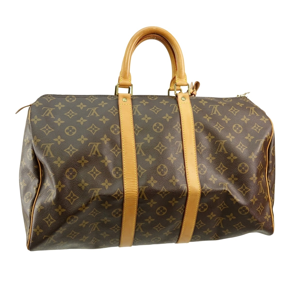 Louis Vuitton Brown Canvas Monogram Keepall 45 Bag