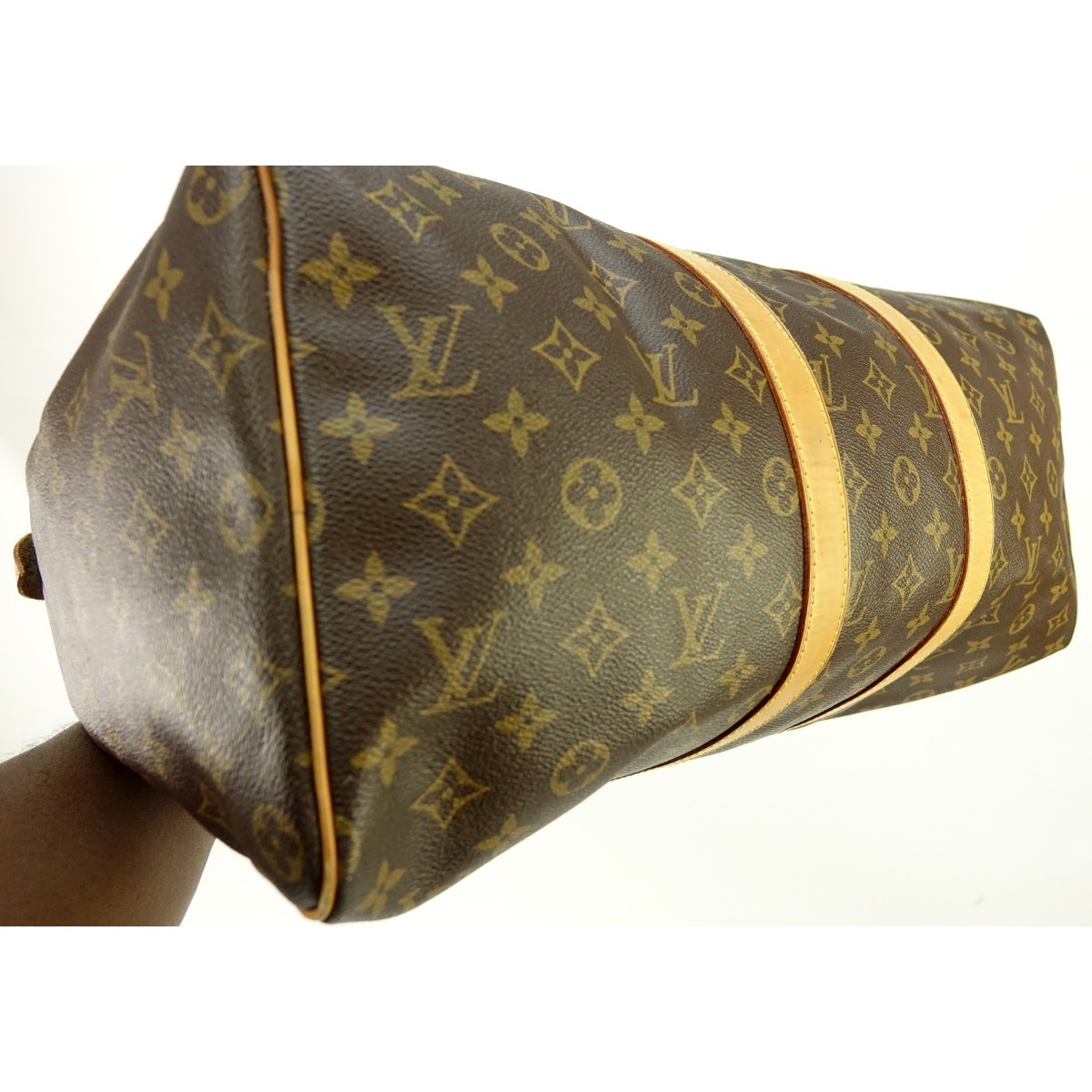 Louis Vuitton Brown Canvas Monogram Keepall 45 Bag