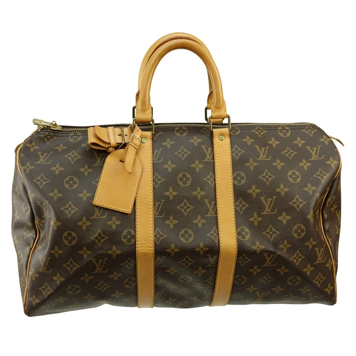 Louis Vuitton Brown Canvas Monogram Keepall 45 Bag