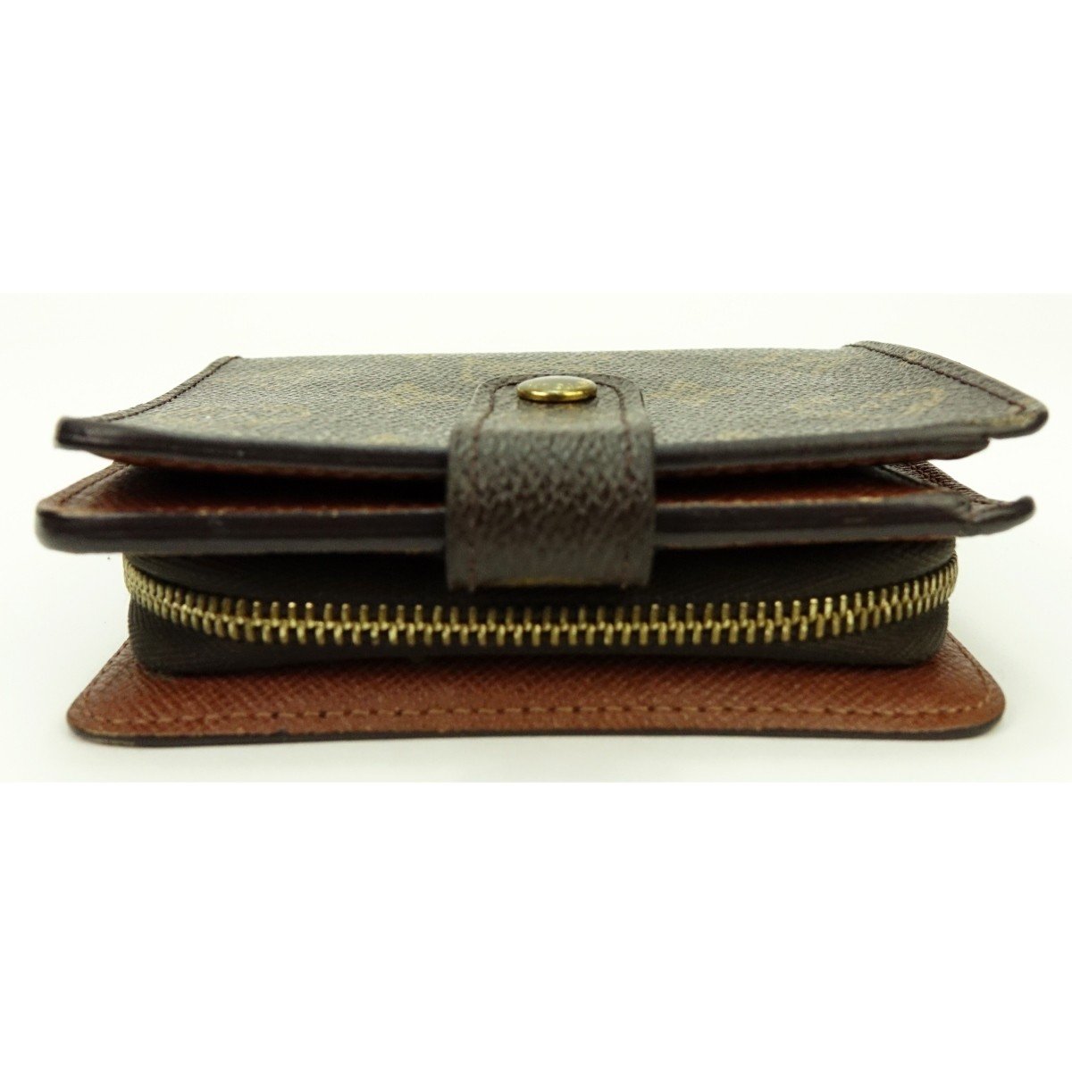 Louis Vuitton Brown Monogram Compact Zip Wallet