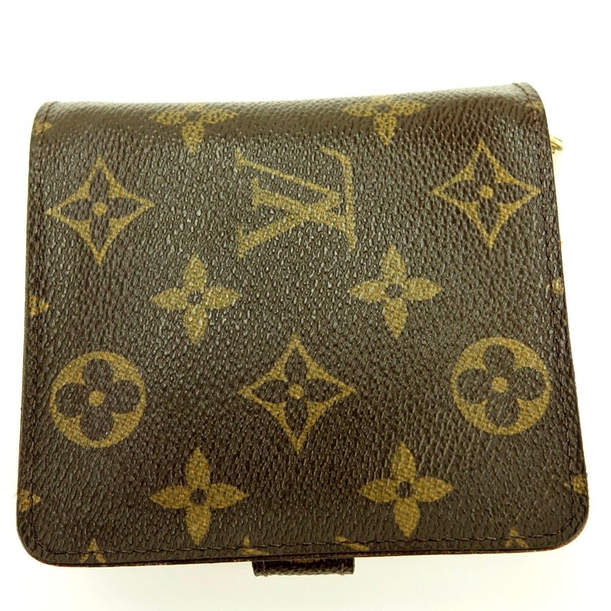 Louis Vuitton Brown Monogram Compact Zip Wallet