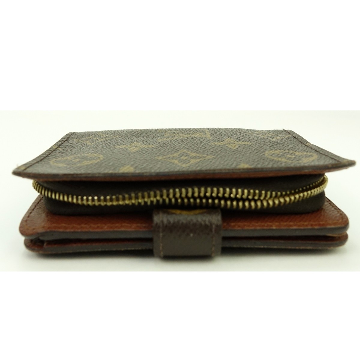 Louis Vuitton Brown Monogram Compact Zip Wallet