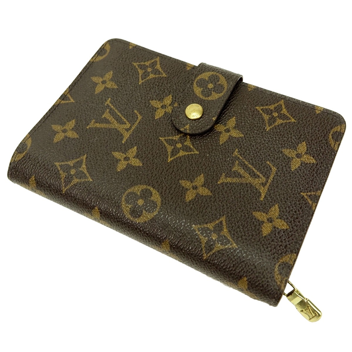 Louis Vuitton Brown Monogram Compact Zip Wallet
