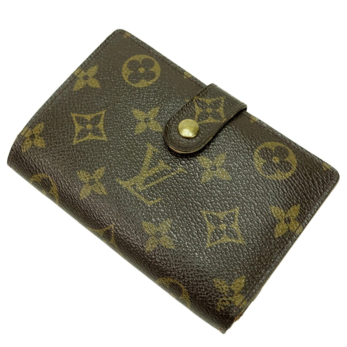 Louis Vuitton Brown Canvas Monogram French Purse