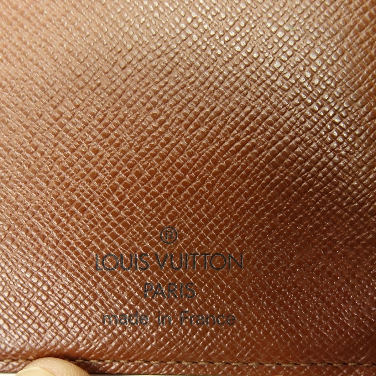 Louis Vuitton Brown Canvas Monogram French Purse