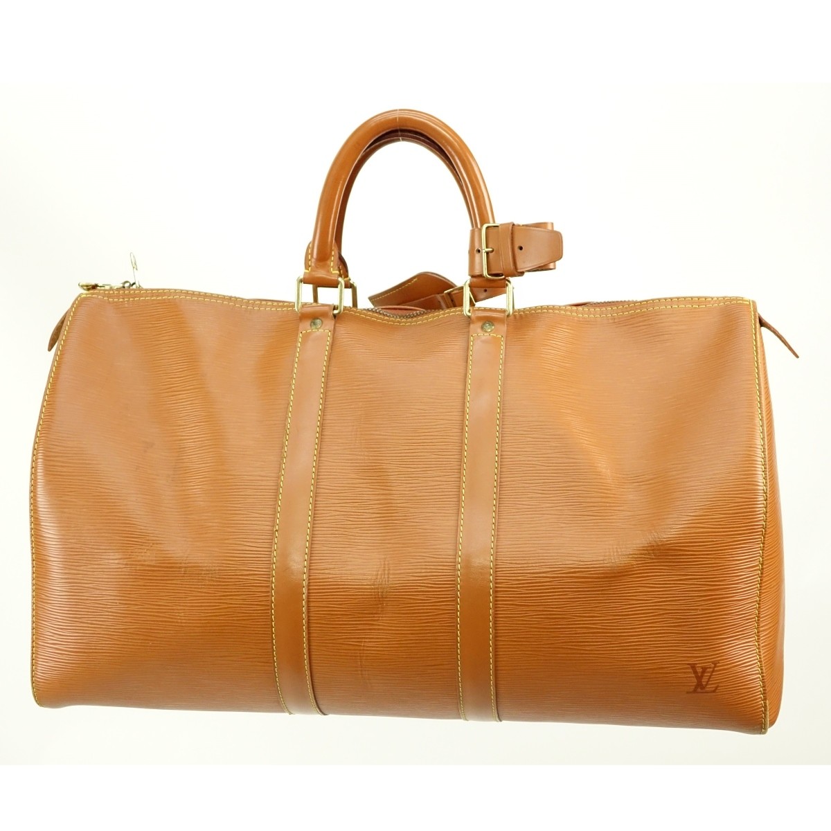 Louis Vuitton Gold Epi Leather Keepall 45 Bag