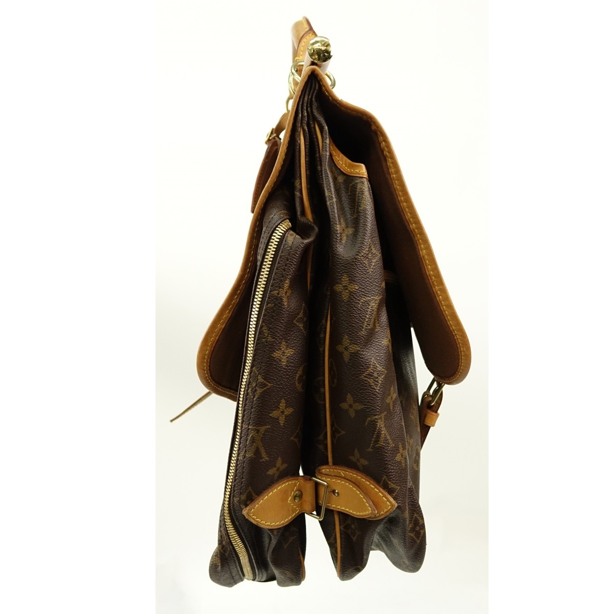 Louis Vuitton Brown Monogram Canvas Sac Chasse Bag